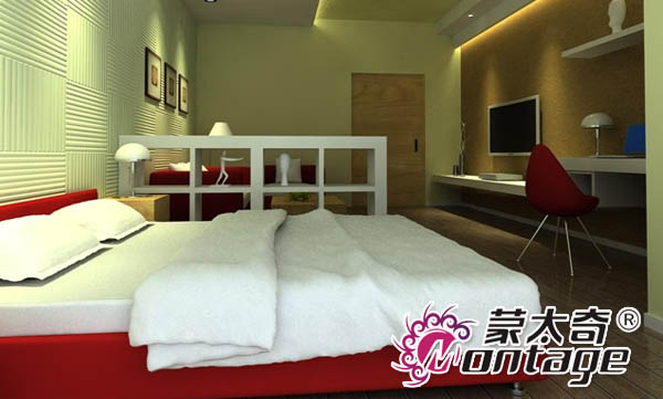 摒棄單一色調(diào) 硅藻泥背景墻打造環(huán)?！な孢m迷你公寓